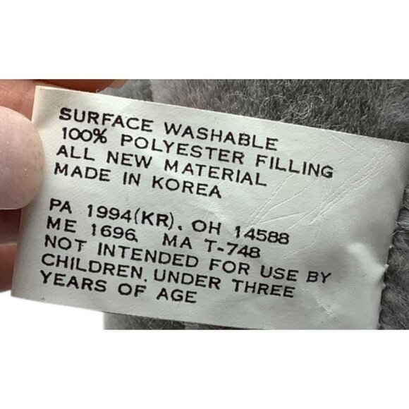 Vintage 1994 Beachwood Bunch Elephant Plush Stuffed Animal Toy 7" Korea Made - Picture 3 of 5